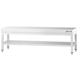 Stół podblatowy ze stali nierdzewnej 2000 x 700 mm – z podstawą