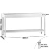 Stół roboczy PREMIUM – stal nierdzewna – 2000 x 600 mm – z półką dolną