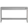 Commercial Stainless Steel Centre Table ECO - 2000x600mm - with Undershelf