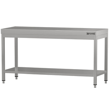 Stół roboczy ze stali nierdzewnej ECO - 2000 x 600 mm - z podstawą - Prime Gastro