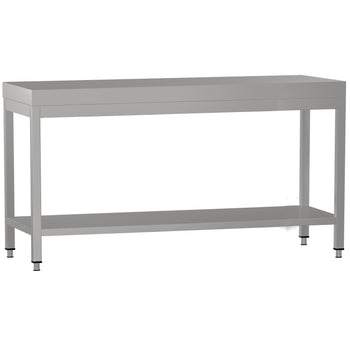 Stół roboczy ze stali nierdzewnej ECO - 2000 x 600 mm - z podstawą - Prime Gastro