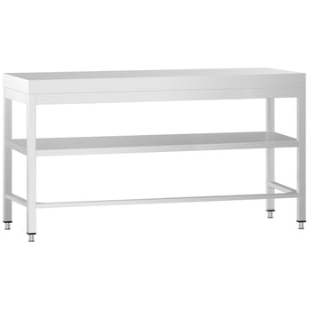 Stół roboczy ze stali nierdzewnej PREMIUM - 2000x700 mm - z dolną półką i rozpórką - Prime Gastro