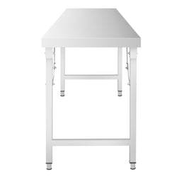 Stół produkcyjny ze stali nierdzewnej - składany - 2000x700mm