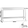 Commercial Stainless Steel Centre Table PREMIUM - 2000x700mm - with Undershelf