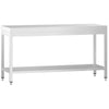Stół roboczy PREMIUM – stal nierdzewna – 2000 x 600 mm – z półką dolną