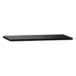 Stół roboczy centralny ze stali nierdzewnej PREMIUM - 600x700mm - z półką - z blatem granitowym