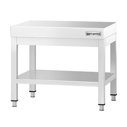 Stół podblatowy ze stali nierdzewnej 600 x 700 mm – z podstawą