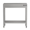 Stół roboczy ECO – stal nierdzewna – 600 x 700 mm – z półką dolną