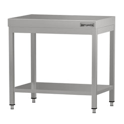 Stół roboczy ze stali nierdzewnej ECO - 600 x 700 mm - z podstawą