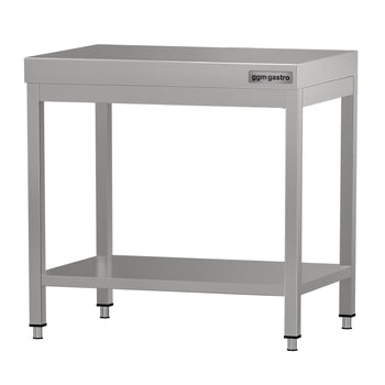 Stół roboczy ze stali nierdzewnej ECO - 600 x 700 mm - z podstawą - Prime Gastro