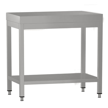 Stół roboczy ze stali nierdzewnej ECO - 600 x 600 mm - z podstawą - Prime Gastro