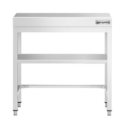 Stół roboczy ze stali nierdzewnej PREMIUM - 600x600 mm - z dolną półką i rozpórką