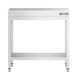 Stół roboczy ze stali nierdzewnej PREMIUM – 600 x 700 mm – z podstawą