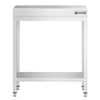 Stół roboczy centralny ze stali nierdzewnej PREMIUM - 600x700mm - z półką & wzmocniony
