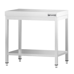 Stół roboczy ze stali nierdzewnej PREMIUM – 600 x 700 mm – z podstawą