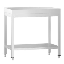 Stół roboczy ze stali nierdzewnej PREMIUM – 600 x 700 mm – z podstawą
