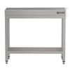 Commercial Stainless Steel Centre Table ECO - 700x700mm - with Undershelf - with Cross Bracing