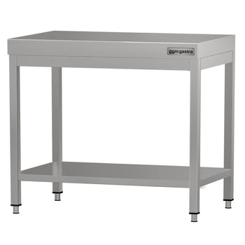 Stół roboczy ze stali nierdzewnej ECO - 700 x 700 mm - z podstawą - Prime Gastro