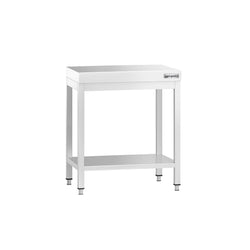 Stół roboczy centralny ze stali nierdzewnej PREMIUM - 700x600mm - z półką & wzmocniony