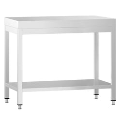 Stół roboczy ze stali nierdzewnej PREMIUM – 700 x 700 mm – z podstawą