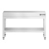 Stół z stali nierdzewnej 800 x 700 mm – z podstawą