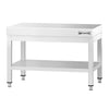 Stół podblatowy ze stali nierdzewnej 800 x 600 mm – z podstawą