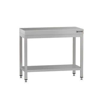 Stół roboczy ze stali nierdzewnej ECO - 800 x 600 mm - z podstawą - Prime Gastro