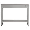 Stół roboczy ze stali nierdzewnej ECO - 800 x 700 mm - z podstawą