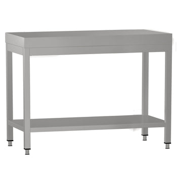 Stół roboczy ze stali nierdzewnej ECO - 800 x 600 mm - z podstawą - Prime Gastro