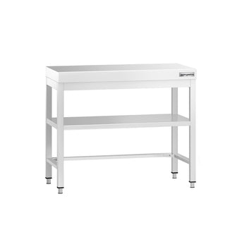 Stół roboczy ze stali nierdzewnej PREMIUM - 800x600 mm - z półką dolną i rozpórką - Prime Gastro