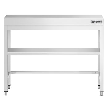 Stół roboczy ze stali nierdzewnej PREMIUM - 800x600 mm - z półką dolną i rozpórką - Prime Gastro