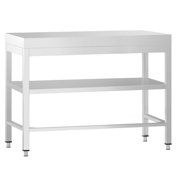 Stół roboczy ze stali nierdzewnej PREMIUM - 800x600 mm - z półką dolną i rozpórką - Prime Gastro