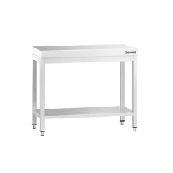 Stół roboczy ze stali nierdzewnej PREMIUM – 800 x 700 mm – z podstawą