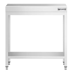 Stół roboczy ze stali nierdzewnej PREMIUM – 800 x 600 mm – z podstawą