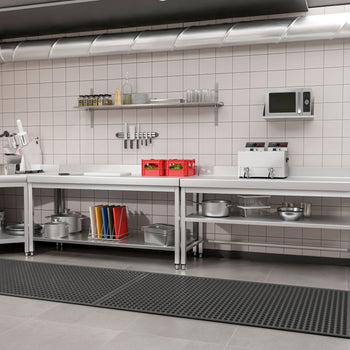 Stół roboczy ze stali nierdzewnej PREMIUM - 2000x700 mm - z dolną półką, panelem tylnym & rozpórką - Prime Gastro