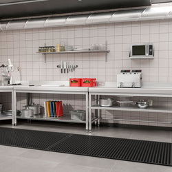 Stół roboczy ze stali nierdzewnej PREMIUM - 1800x600mm - z półką dolną i panelem tylnym