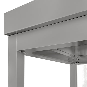 Stół roboczy ze stali nierdzewnej ECO - 1000 x 600 mm - z podstawą - Prime Gastro