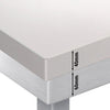 Commercial Stainless Steel Centre Table PREMIUM - 1200x700mm - with Undershelf - with Cross Bracing - with Green/White Chopping Board