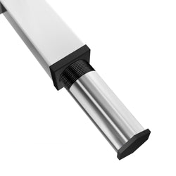 Stół roboczy ze stali nierdzewnej PREMIUM - 1200x600 mm - z półką dolną, panelem tylnym i półką pośrednią