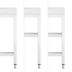 Półka pośrednia - 600 x 663 mm - odpowiednia do stołów roboczych ATK67 i ATK67A