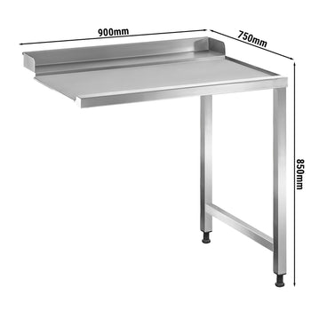 Stół wyjściowy - przystawka prawa - 900 mm - Prime Gastro