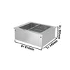 Drop-in Bain Marie - 800mm - 2x GN 1/1 - 200mm deep - Wet Heat - 1,46 kW