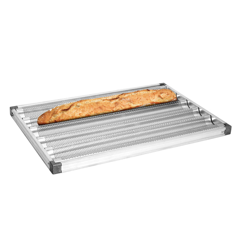 Blacha do bagietek - Aluminium - 600x400mm - z 5 muldami