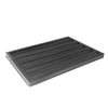 Blacha do bagietek - Aluminium - 400x607mm - prostokątna - z rowkami - z 5 muldami