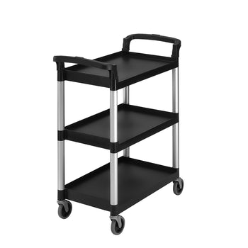 CAMBRO | Wózek do serwowania z polipropylenu - 835x410mm - z 3 piętrami - Czarny - Prime Gastro