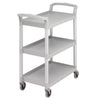 CAMBRO | Wózek do serwowania z polipropylenu - 835x410mm - z 3 piętrami- szary nakrapiany