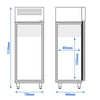 Premium PLUS ice cream freezer - EN 60x80 - 1628 liters - with 1 door