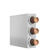 Cup Dispenser - Stainless Steel - with 3 dispensers