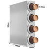 Cup Dispenser - Stainless Steel - with 4 dispensers
