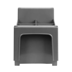 Besteckeinsatz - ohne Griffe - Grau